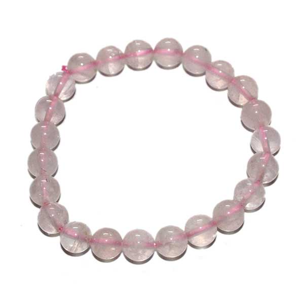 Natural Rose Quartz 8mm Beads Bracelet